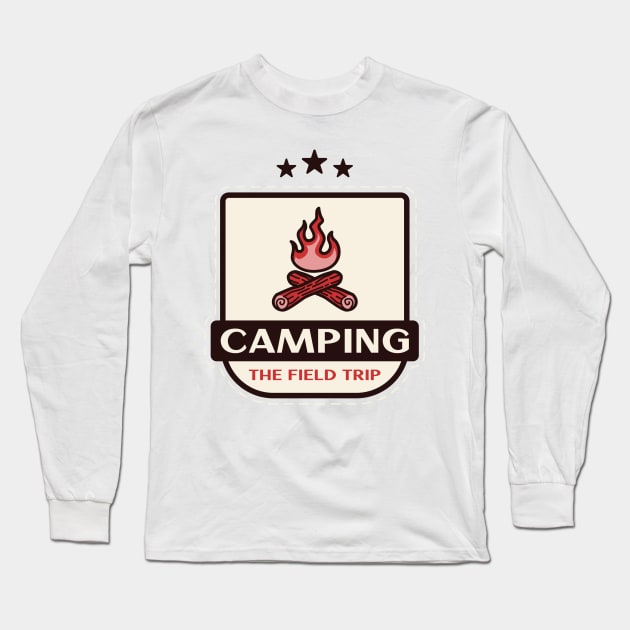 Camping the field trip Long Sleeve T-Shirt by TeeZona